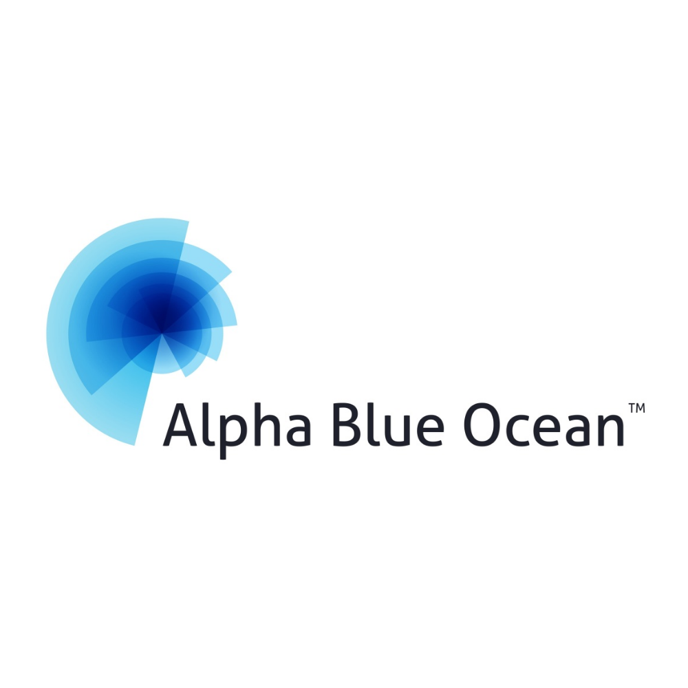 logo alpha blue ocean